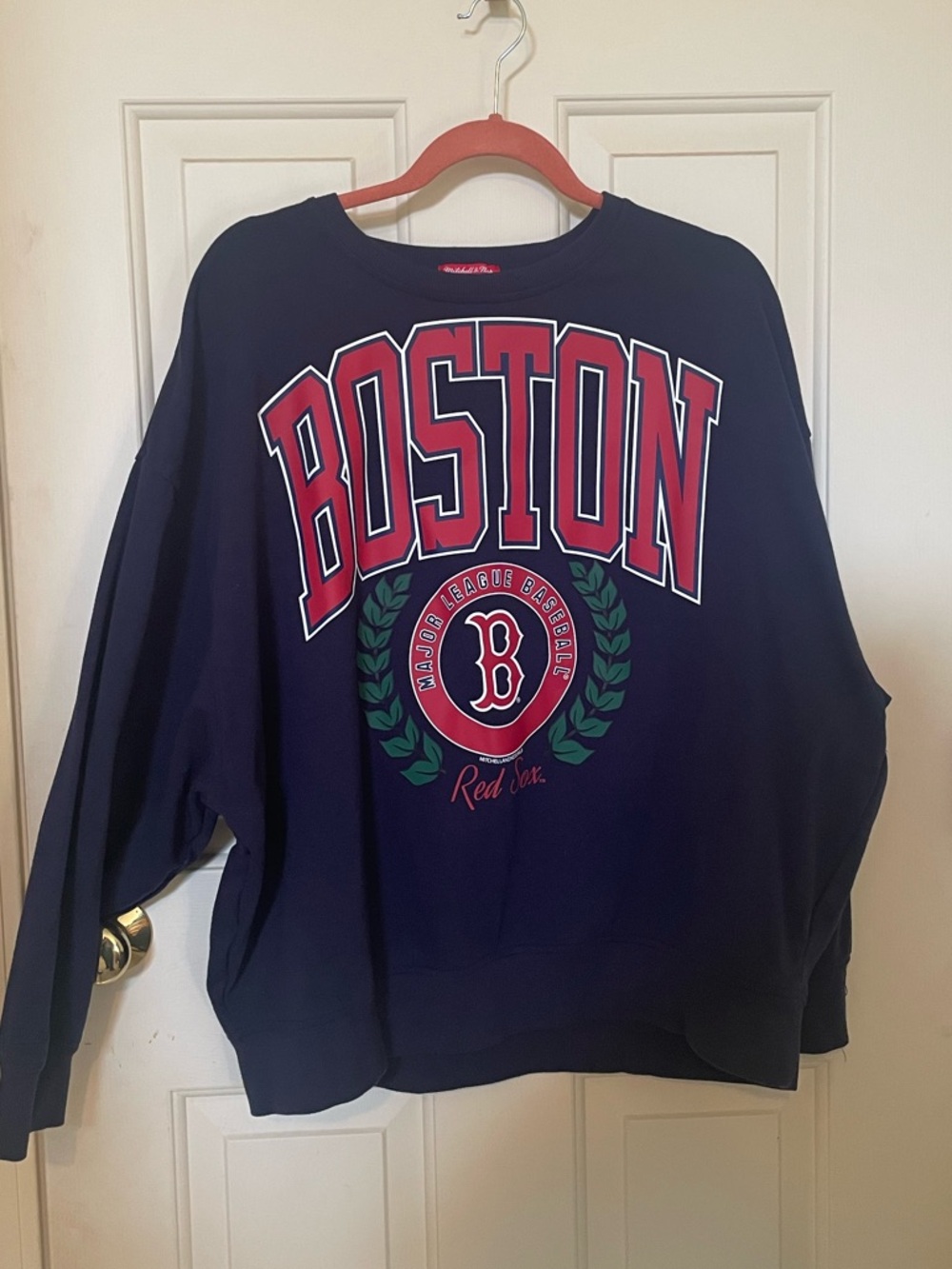 Boston Red Sox Navy Crewneck Sweatshirt